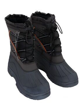 POLAR RANGE Mens’s Blast Snow Boot Brown Gray Size US 12 EU 45